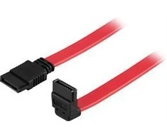 Cable DELTACO, SATA/SAS, angled (down) straight, 0.3m / SATA-03A