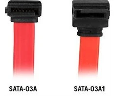 Cable DELTACO, SATA/SAS, angled (down) straight, 0.3m / SATA-03A