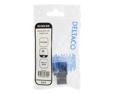 Cat6" ekranuotas "Keystone" lizdas, LSA / 110 jungtis, plastikinis, 180 DELTACO balta/metalo / MD-119