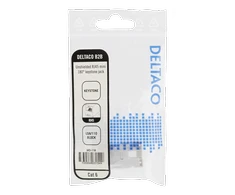 Cat6 "Keystone" jungtis, LSA / 110 jungtis, plastikinis, 180 DELTACO baltas / MD-118