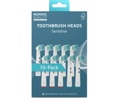 Dantų šepetėlio galvutės Nordic Quality tinka Oral-B®, Jautrus 10vnt. / 2270012