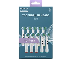 Dantų šepetėlio galvutės Nordic Quality tinka Oral-B®, Standard Soft 10vnt. / 2270014