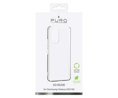 SBS Dėklas PURO 0.3 NUDE skirtas Samsung Galaxy A53 5G, skaidrus / SGA5303NUDETR