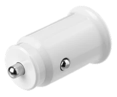 DELTACO 12/24 V USB įkroviklis su dvigubomis USB-A jungtimis, 2,4 A, 12 W, baltas USB-CAR125