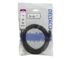 DELTACO 8K DisplayPort kabelis, DP 1.4, 7680x4320 60Hz, 3m, juodas DP8K-1030