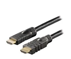 DELTACO actyvus HDMI kabelis, 4K, Ultra HD, 25m, juodas / HDMI-1250
