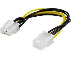 Deltaco Adapteris 6 kontaktų PCI-Express į 8 kontaktų PCI Express, 10 cm / SSI-61
