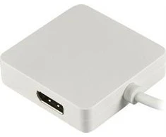 DELTACO Adapteris Mini DisplayPort - DVI / HDMI / DisplayPort, Baltas / DP-MULTI1