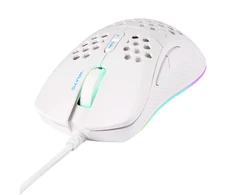 Deltaco Gaming Baltas LINE WM75 Lengva žaidimų pelė, RGB, balta GAM-108-W