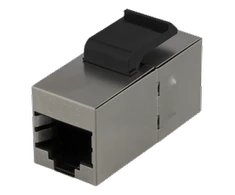 DELTACO Cat6 "Keystone" jungtis, ekranuotas, 2xRJ45,, 180, Metalinis / MD-126