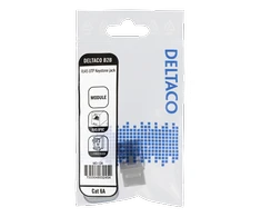 DELTACO Cat6A Keystone lizdas, LSA / 110 termination, plastikinis , 90, baltas / MD-124