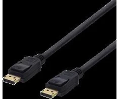 DELTACO DisplayPort Kabelis, Ultra HD 60Hz, 21.6Gb / s, 2m, juodas DP-1022