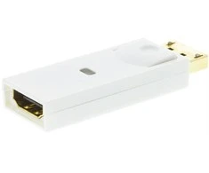 DELTACO „DisplayPort to HDMI“ adapteris su garsu, „Full HD @ 60Hz“, baltas,
