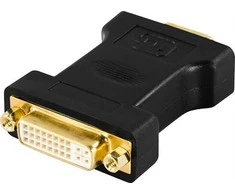 DELTACO DVI adapteris , DVI-I Single Link - VGA, 24 + 5 kontaktų ho - 15 kontaktų ha, / DVI-6