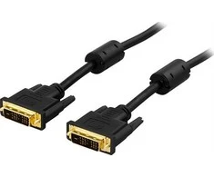 DELTACO DVI Single Link kabelis, DVI-D 18 + 1 kontaktas, 1m juodas / VE011-AA