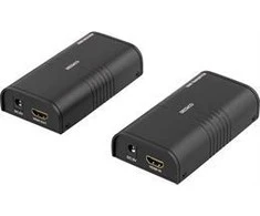 DELTACO Ethernet HDMI plėstuvas, iki 120 m 1080p su Cat6, Juodas / HDMI-221