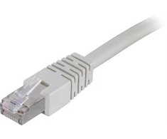 DELTACO F / UTP Cat6 patch kabelis, 2m, 250MHz, Delta-certified, LSZH, pilkas / STP-62