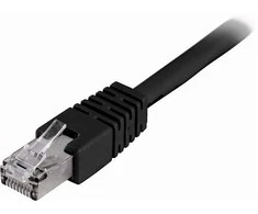 DELTACO F / UTP Cat6 patch kabelis, 30m, 250MHz, LSZH, juodas STP-630S