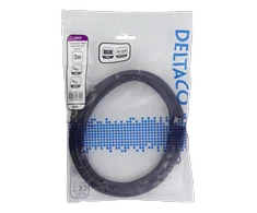 DELTACO flex HDMI kabelis, 4K UltraHD 60Hz, 3m, juodas / HDMI-1030D-FLEX
