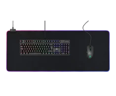 Pelės kilimėlis Deltaco Gaming, 6xRGB režimai, 900x360x4 mm, juodas / GAM-079