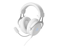 Ausinės DELTACO GAMING Baltas LINE WH85“ 57 mm, aliuminio rėmas, LED, baltos GAM-030-W