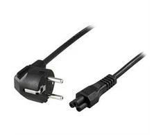 DELTACO grounded cable CEE 7/7 to IEC 60320 C5 , max 250V / 2.5A, 0.2m, juodas DEL-109CA-20