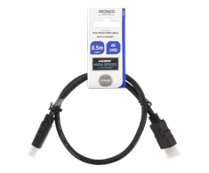 DELTACO HDMI kabelis FSC, didelės spartos 4K, CCS, 2,0m, juodas / HDMI-920