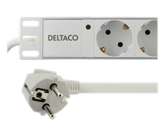 DELTACO Ilgiklis 8xCEE 7/4, 1xCEE 7/7, 19 "1U, 2m, baltas / GT-8529W