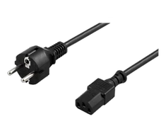 „DELTACO“ įžemintas maitinimo laidas, CEE 7/7 pagal IEC 60320 C13, 10m, juodas DEL-111N