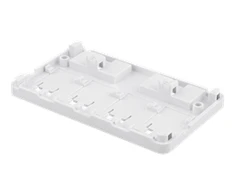 Laikiklis DELTACO Keystone virštinkinė dėžutė, 4 Ports, Balta / VR-224