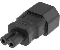 DELTACO maitinimo adapteris, IEC 60320 C14 į IEC 60320 C7, 250V / 2.5A, DEL-1012
