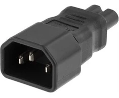 DELTACO maitinimo adapteris, IEC 60320 C14 į IEC 60320 C7, 250V / 2.5A, DEL-1012