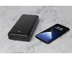 DELTACO maitinimo bankas 30000 mAh, 3 A / 18 W, 111 Wh, 2x USB-A, 1x USB-C, / PB-C1002