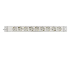 DELTACO maitinimo panelė, 9xCEE 7/4, 1xCEE 7/7, apsaugotas nuo gyvūnų, 3m, balta GT-8634W