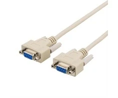 DELTACO nulinis modemo kabelis DB9ho-ho 5m DEL-25B