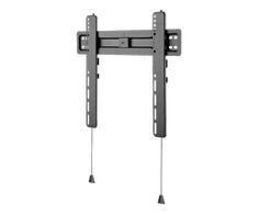 Fiksuotas sieninis laikiklis DELTACO OFFICE ypač plonas, 32"-55", 35kg, 100x100-400x400, juodas / ARM-0150