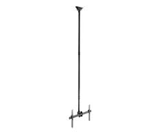 Teleskopinis LED / LCD lubinis laikiklis DELTACO OFFICE 37-70 ", 2500 - 3000 mm, iki 50kg, juodas / ARM-0402