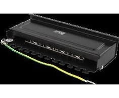 DELTACO Patch Panel, 8xRJ45, Cat6a, Montuojamas ant sienos, 10Gbps, Krone terminalai, Metalas, Juodas / PAN-211