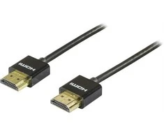 DELTACO plonas HDMI kabelis, HDMI greitis su Ethernet, 1m, juodas / HDMI-1091