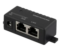 DELTACO PoE Gigabit Injector for PoE / PoE +, 10/100 / 1000Mbps, 48W, Juodas / POE-109