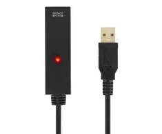 DELTACO PRIME USB pratęsimo laidas, aktyvus, USB 2.0, 7m, juodas USB2-EX7M