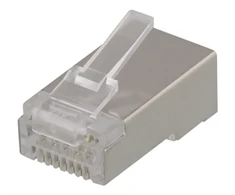 DELTACO RJ45 jungtis kabeliui, Cat6a, ekranuotas, 20 vnt / MD-21S