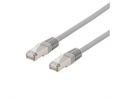 DELTACO S / FTP Cat6 patch kabelis, LSZH, 0,5 m, pilkas SFTP-60H