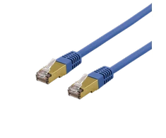 DELTACO S / FTP Cat6a pleistras, delta cert, LSZH, 2m, mėlynas