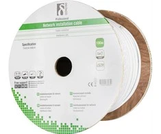 DELTACO S / FTP montavimo laidas Cat7, LSZH, 100m, 600 MHz, baltas TP-70C
