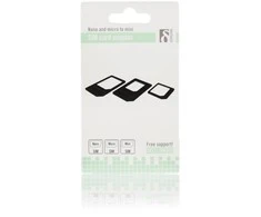DELTACO SIM kortelių adapterių komplektas (microSIM+miniSIM+nanoSIM) / SIM-109
