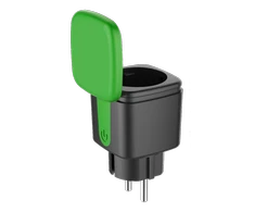 DELTACO SMART HOME lauko kištukas, „WiFi“, IP44, 1xCEE 7/3, 13A, juodas / žalias SH-OP01