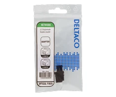 DELTACO Snap-in pluošto sujungimo mova, 2xLC-LC, vienkartinis režimas, dvipusis, blu