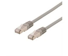 DELTACO U / FTP Cat6a patch cable, 2m, 500MHz, Delta-certified, LSZH, pilka STP-62AU