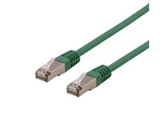 DELTACO U / FTP Cat6a patch kabelis, 0.5m, 500MHz, Delta-certified, LSZH,, žalias / STP-60GAU